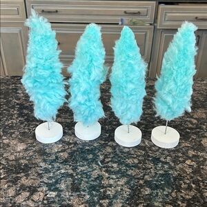 ASHLAND COTTON CANDY FLUFFY TREES LOT OF 4  NWT